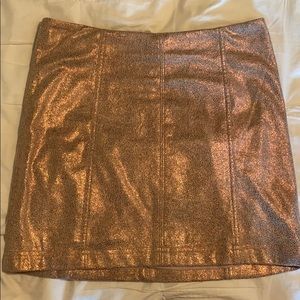 Suede Free People Skirt